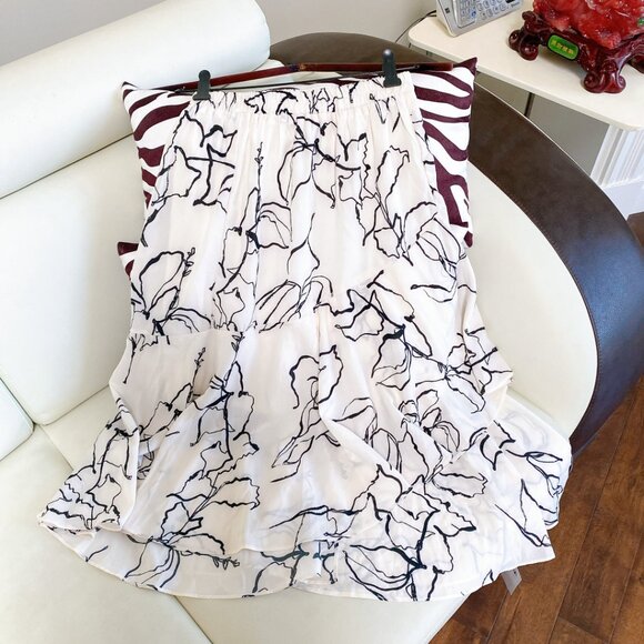 New 2024 summer skirt women's chiffon high waist flowy all-match A- line skirt - Picture 5 of 7